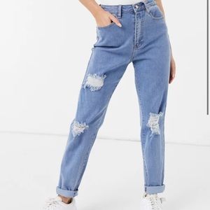 Asos mom jeans never worn